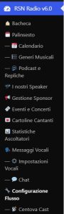 Menu RSN Manager